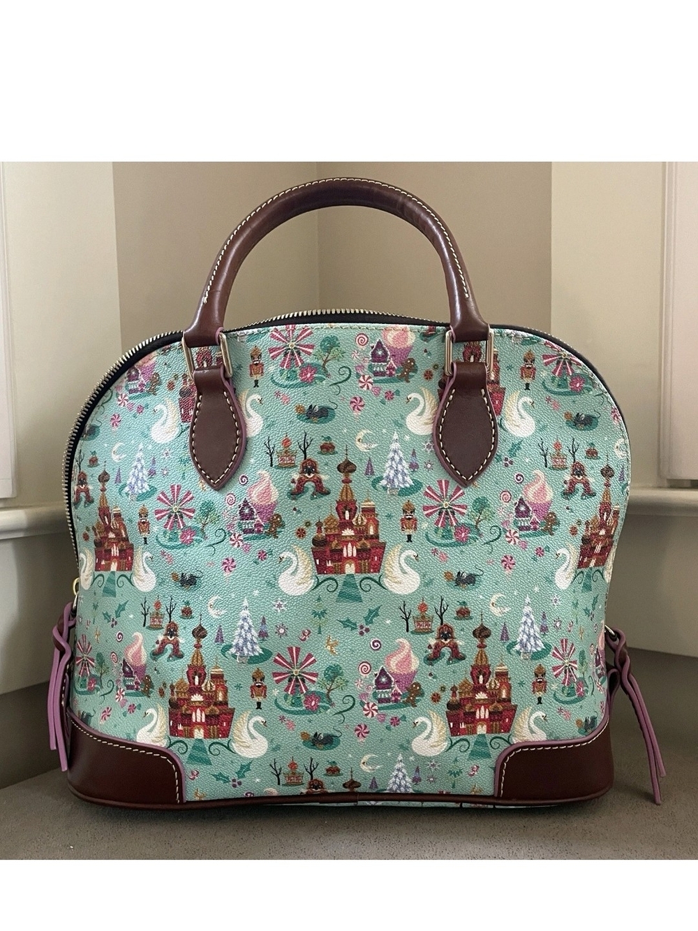 Dooney & Bourke Mint NUTCRACKER Dome Satchel - Picture 3 of 16